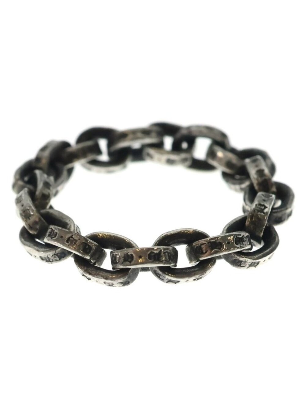 Chrome Hearts Paper Chain Ring Silver